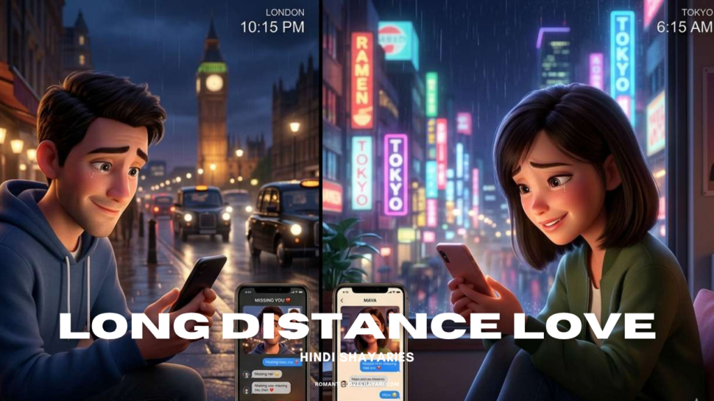 long distance romantic love shayari